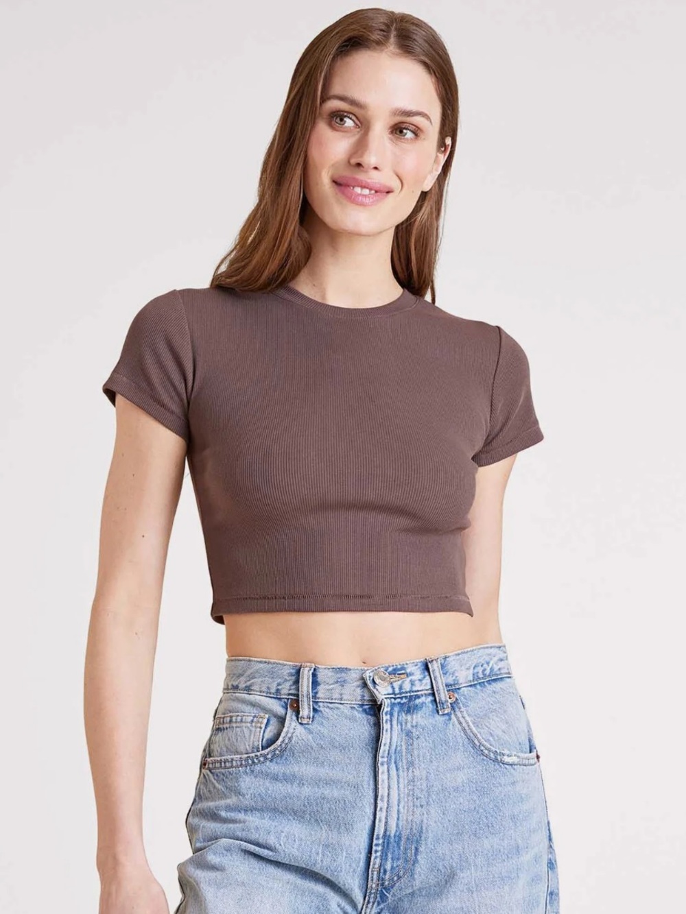 Nuuds baby tee coffee